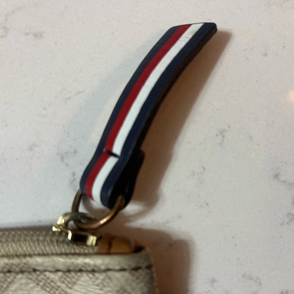 Tommy Hilfiger Beige and Brown Clutch